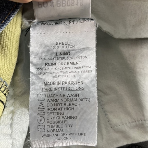 BILT IRON WORKERS Welding Jeans Reinforced w Kevlar 0398 Knee Pads Size 36 - Picture 11 of 12